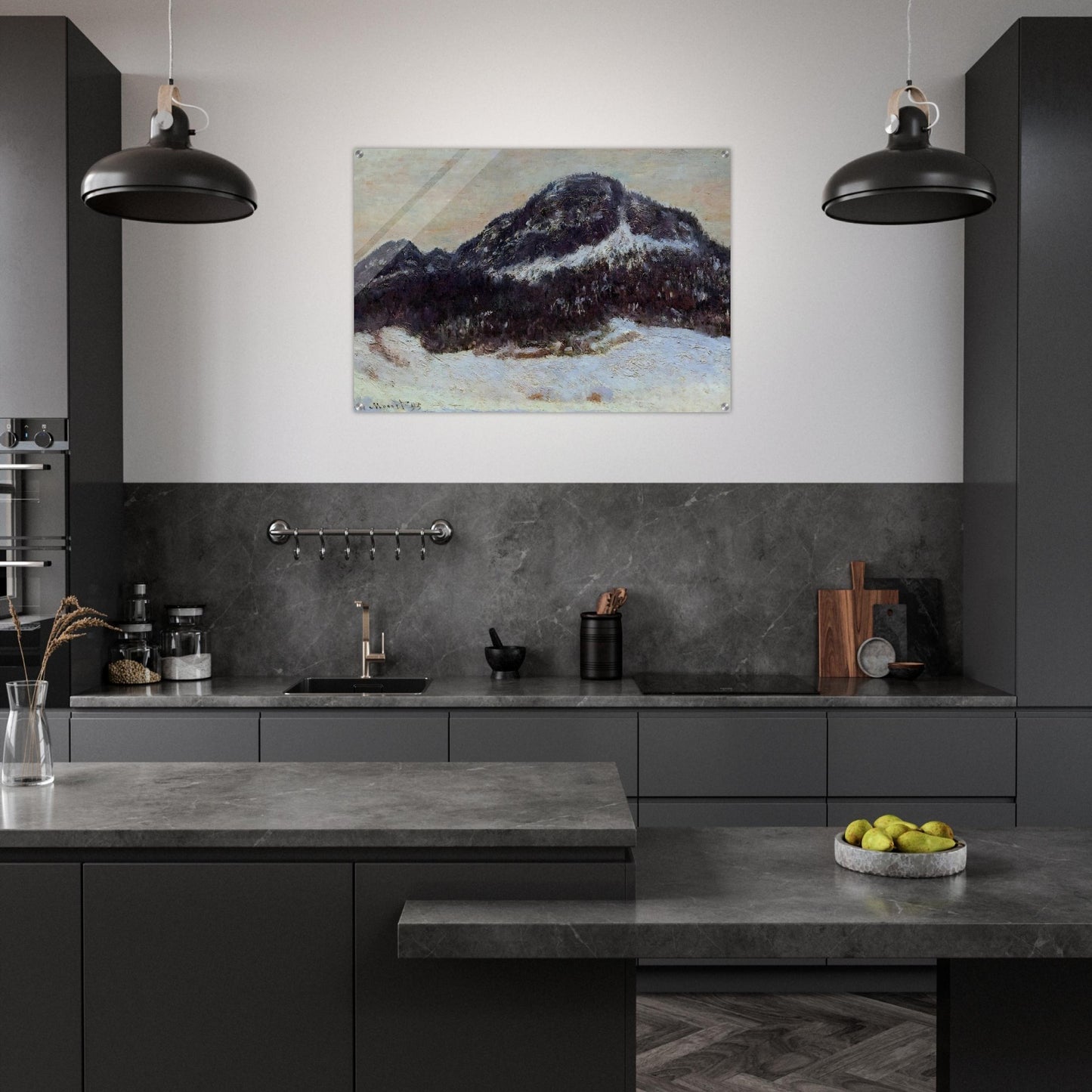 Mount Kolsaas 2 - claude monet Acrylic Print - 70x100 cm / 28x40″ inches