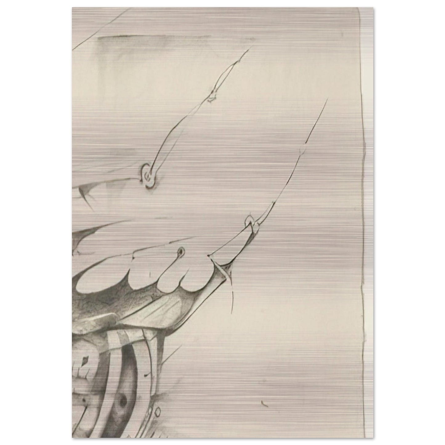 UNTITLED 1998 1 - Lee Bontecou Brushed Aluminum Print - 70x100 cm / 28x40 inches | Lee Bontecou Aluminum Print | Lee Bontecou Prints