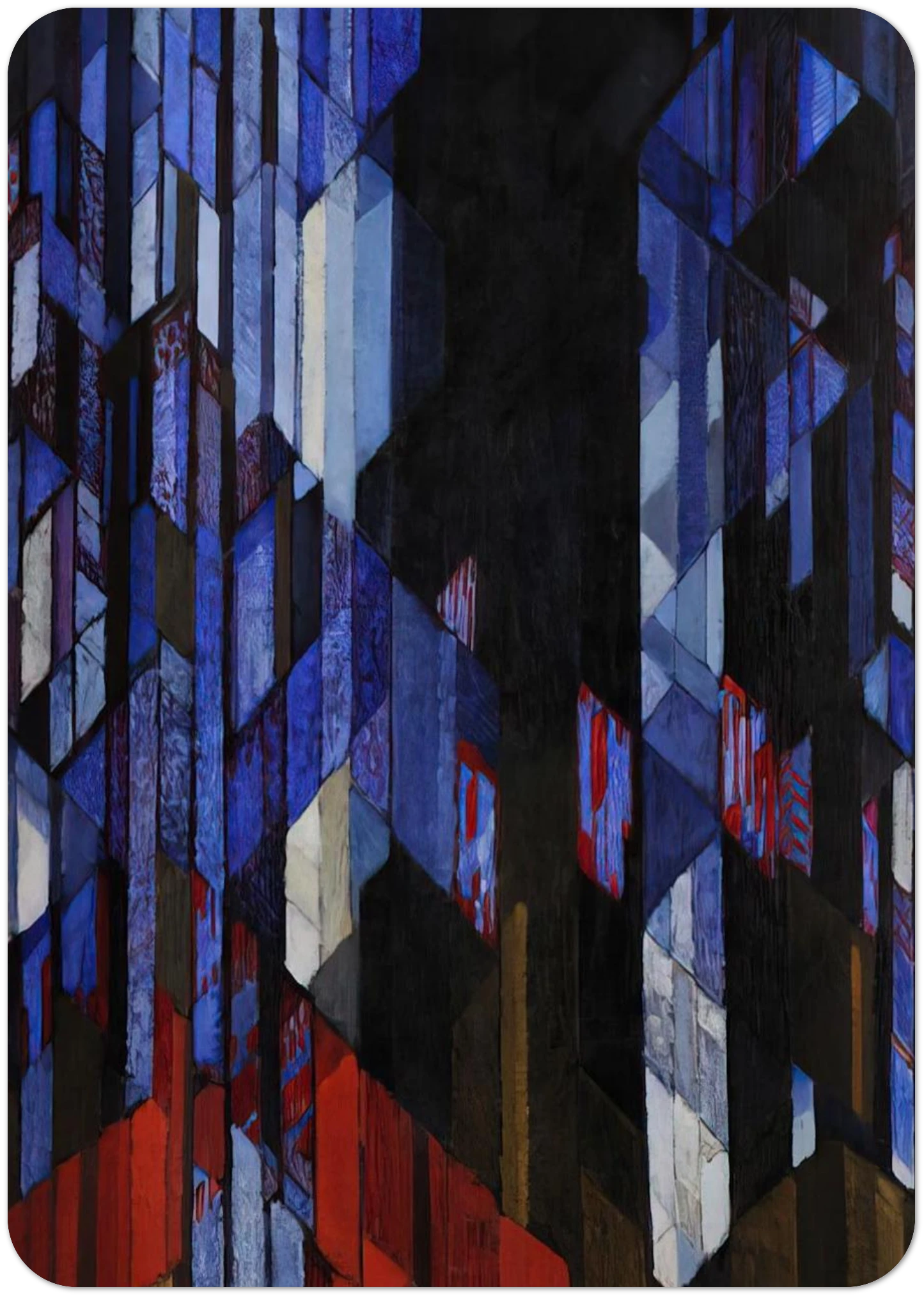 Cathedral By Frantisek Kupka Pack of 10 Post Cards | Frantisek Kupka Post Cards | A6 (10.5 x 14.8 cm) - 4.1 x 5.8 inches