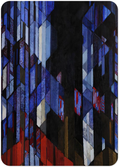 Cathedral By Frantisek Kupka Pack of 10 Post Cards | Frantisek Kupka Post Cards | A6 (10.5 x 14.8 cm) - 4.1 x 5.8 inches