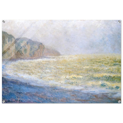 Cliff at Pourville - claude monet Acrylic Print - 70x100 cm / 28x40″ inches