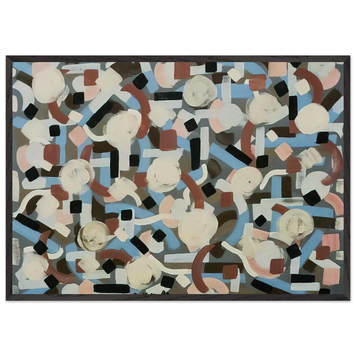 Untitled - 1952 N6 - Bradley Walker Tomlin 70x100 cm / 28x40 inches Framed Art Print – Black Wooden Frame