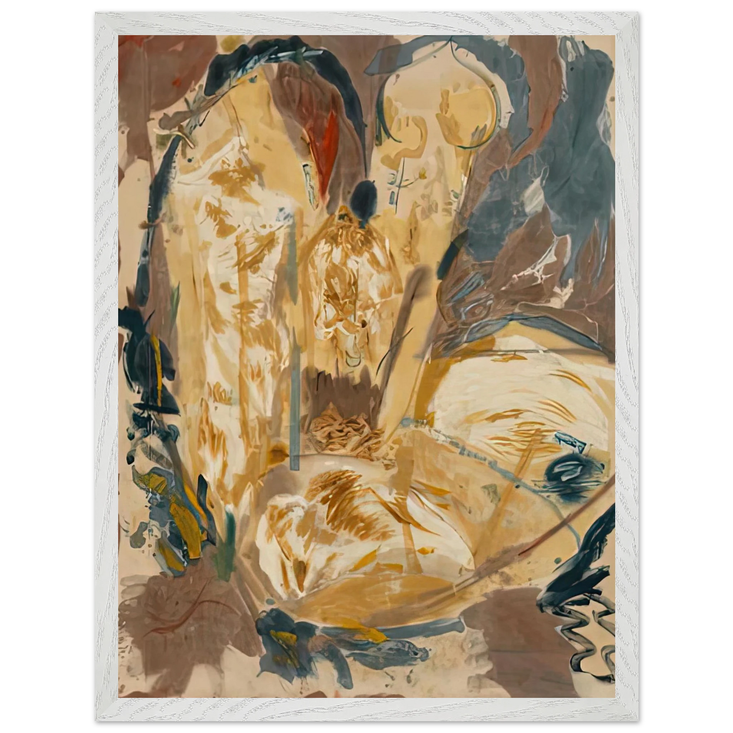 Helen Frankenthaler - Giralda, 1956- Wall Art - 21x29.7 cm / 8x12" - Premium Wooden Framed Poster With Fine Art Paper - Wood frame
