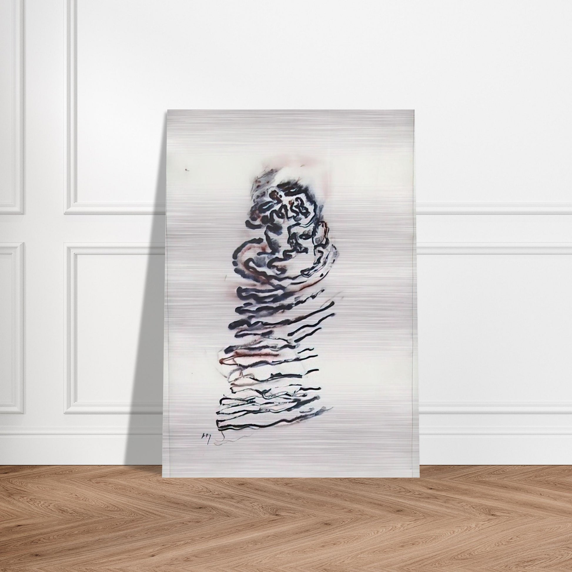 Untitled - 1970 - Henri Michaux Brushed Aluminum Print - 70x100 cm / 28x40 inches | Henri Michaux Aluminum Print | Henri Michaux Prints