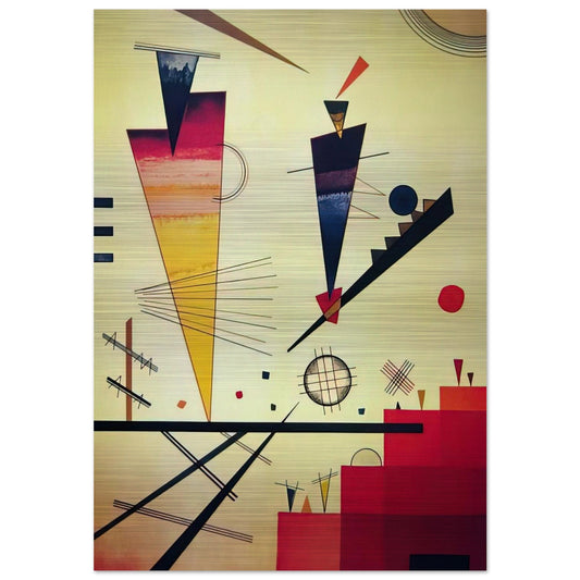 MERRY STRUCTURE 1926 - Wassily Kandinsky Brushed Aluminum Print - 70x100 cm / 28x40 inches | Wassily Kandinsky Aluminum Print | Wassily Kandinsky Prints