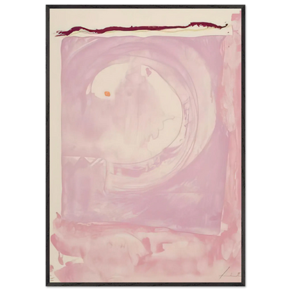 Helen Frankenthaler - Reflections IX - 1995 Wall art - 28x43  cm / XL (11x17 inches) - Premium Wooden Framed Poster With Fine Art Paper - White frame