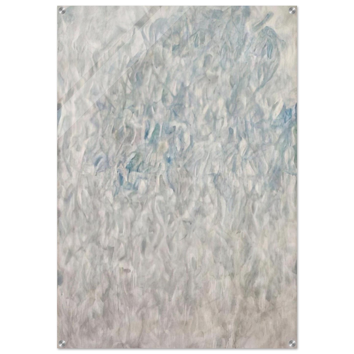 Amerika  Grey Blue  - Sam Francis Acrylic Print - 70x100 cm / 28x40″ inches | Sam Francis Wall Art | Sam Francis Prints