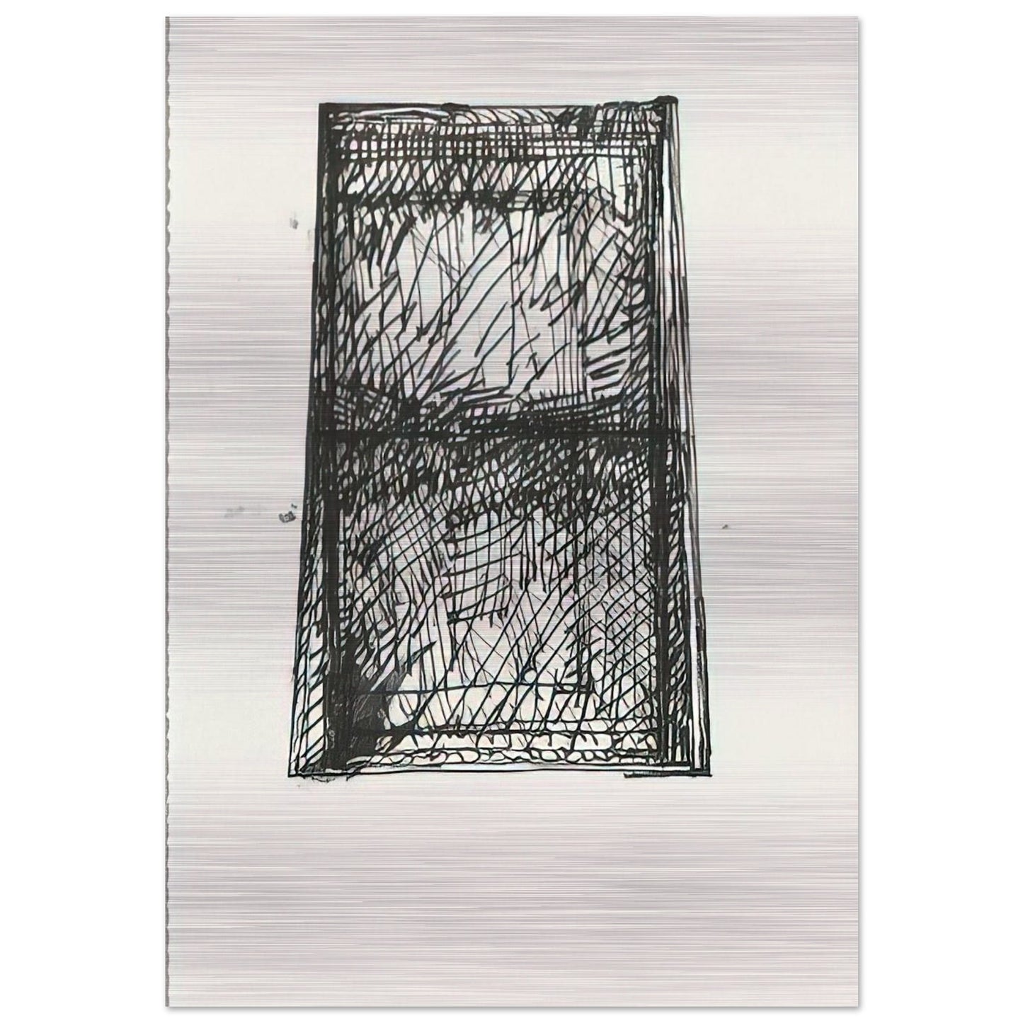 Suicide Notes - 1972 - Brice Marden Brushed Aluminum Print - 70x100 cm / 28x40 inches | Brice Marden Aluminum Print | Brice Marden Prints