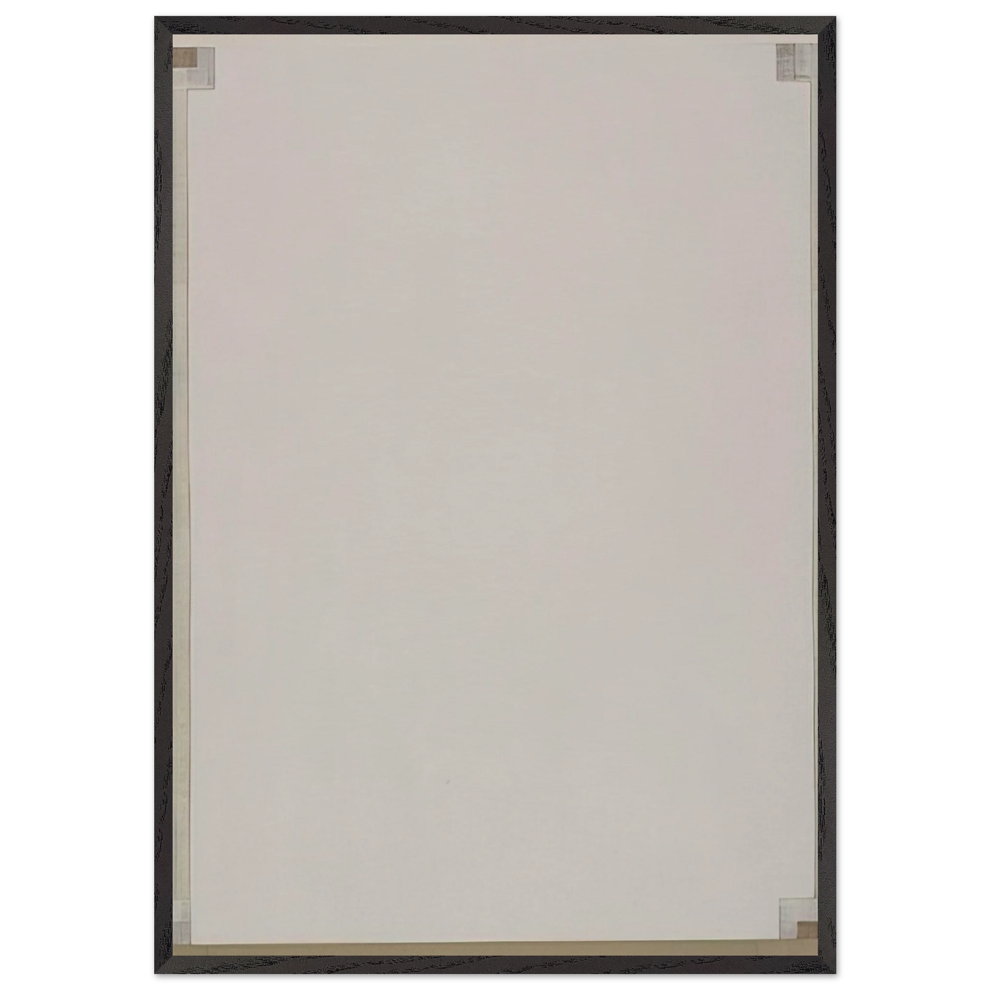 Record - Robert Ryman Framed Art Print – Black Wooden Frame - Default Title - -Framed Art Print