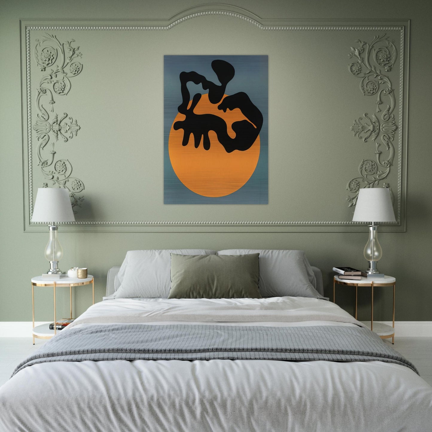 Not far from the sun, the moon and the stars - Jean Arp Brushed Aluminum Print - 70x100 cm / 28x40 inches | Jean Arp Aluminum Print | Jean Arp Prints