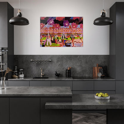 Quai à Venise - 1955 - Charles Lapicque Acrylic Print - 70x100 cm / 28x40″ inches | Charles Lapicque Wall Art | Charles Lapicque Prints