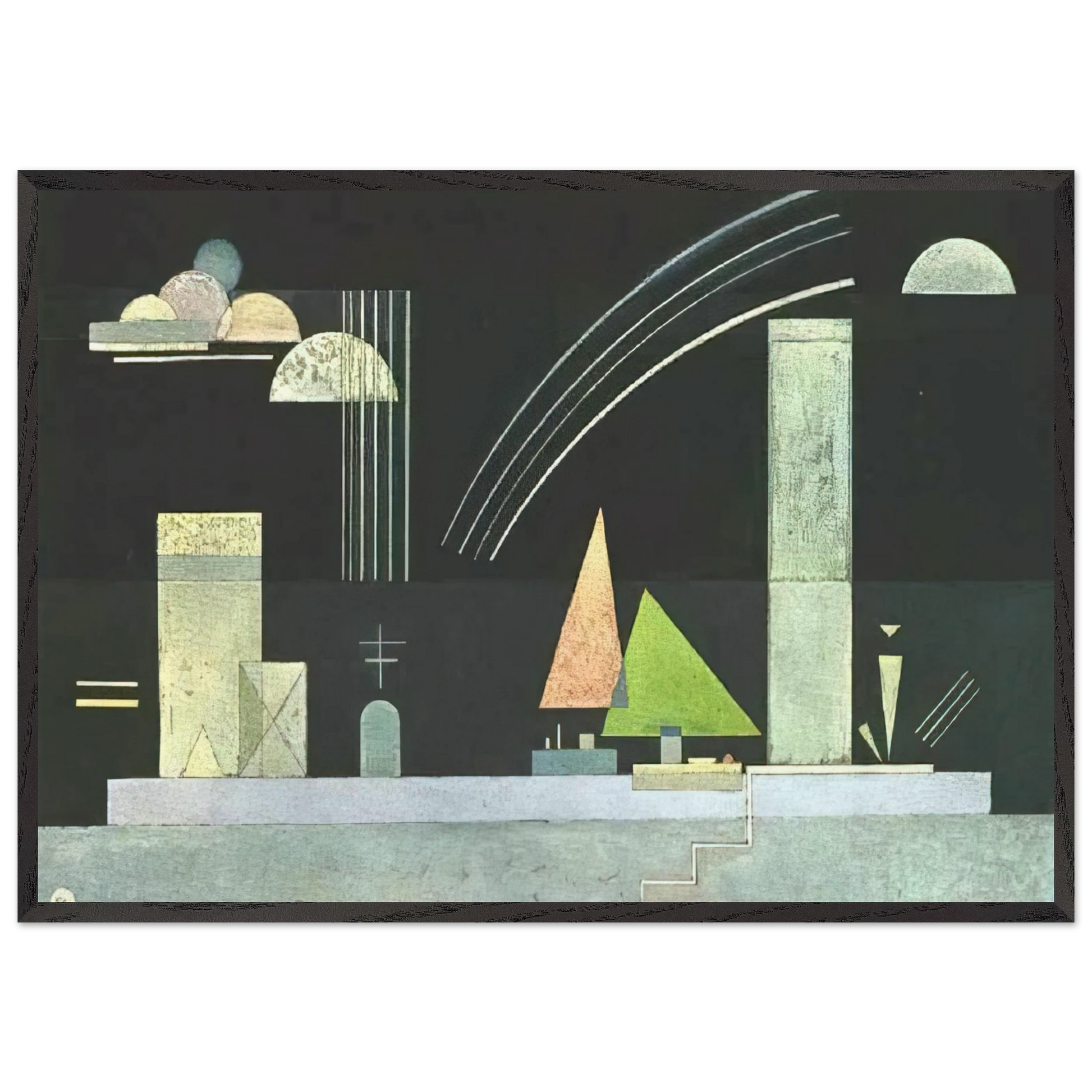 AT REST - Wassily Kandinsky Framed Art Print – Black Wooden Frame - Default Title - -Framed Art Print