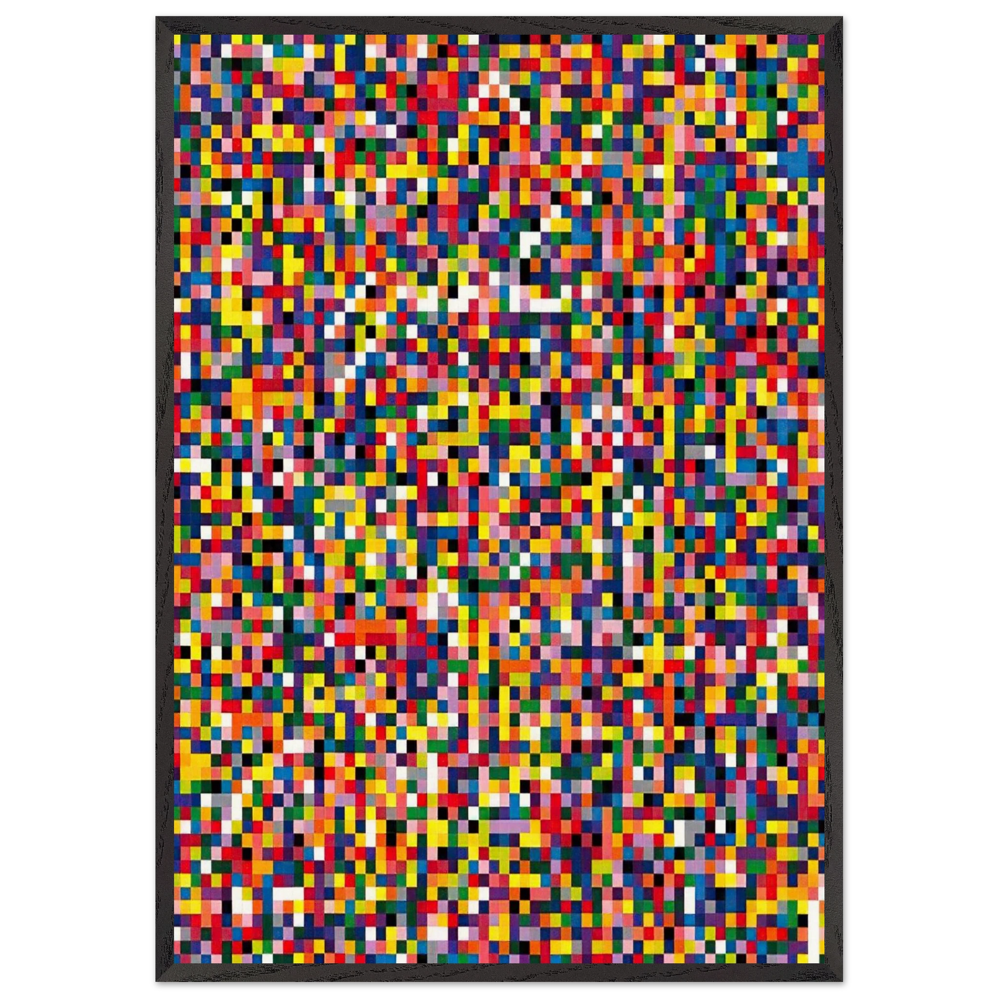 4900 COLOURS 2007 - Gerhard Richter Framed Art Print – Black Wooden Frame - Default Title - -Framed Art Print