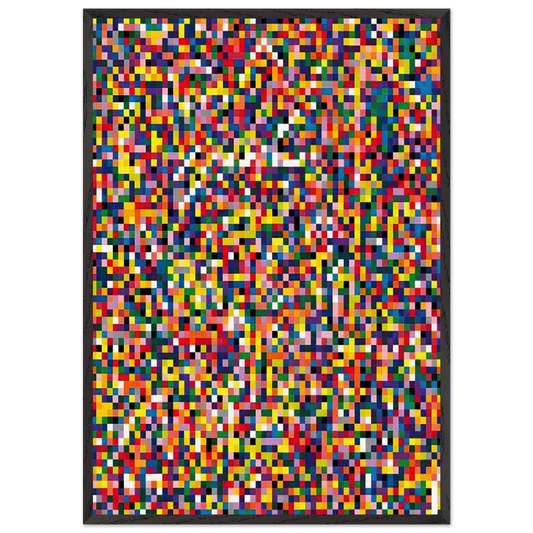 4900 COLOURS 2007 - Gerhard Richter Framed Art Print – Black Wooden Frame - Default Title - -Framed Art Print