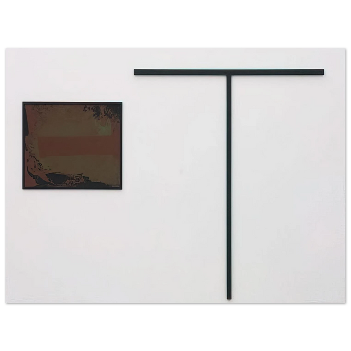 Blinky Palermo - untitled T-formiges Objekt mit Gouache - 1972  75x100 cm / 30x40inches Fine Art Poster