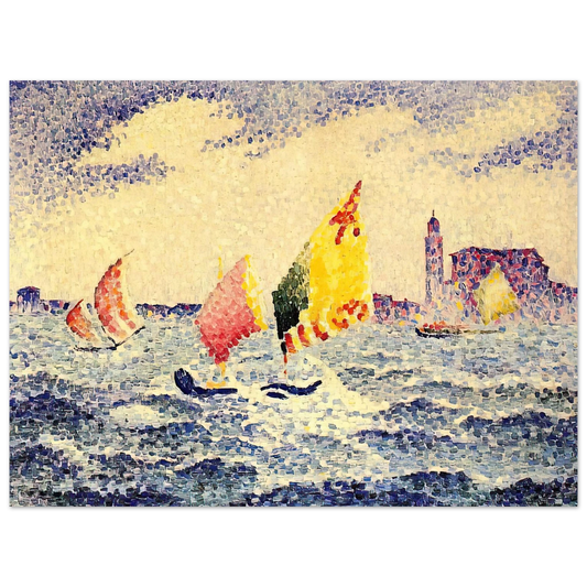 Henri-Edmond Cross - Sailboats near Chicago Fine Art Poster - Default Title