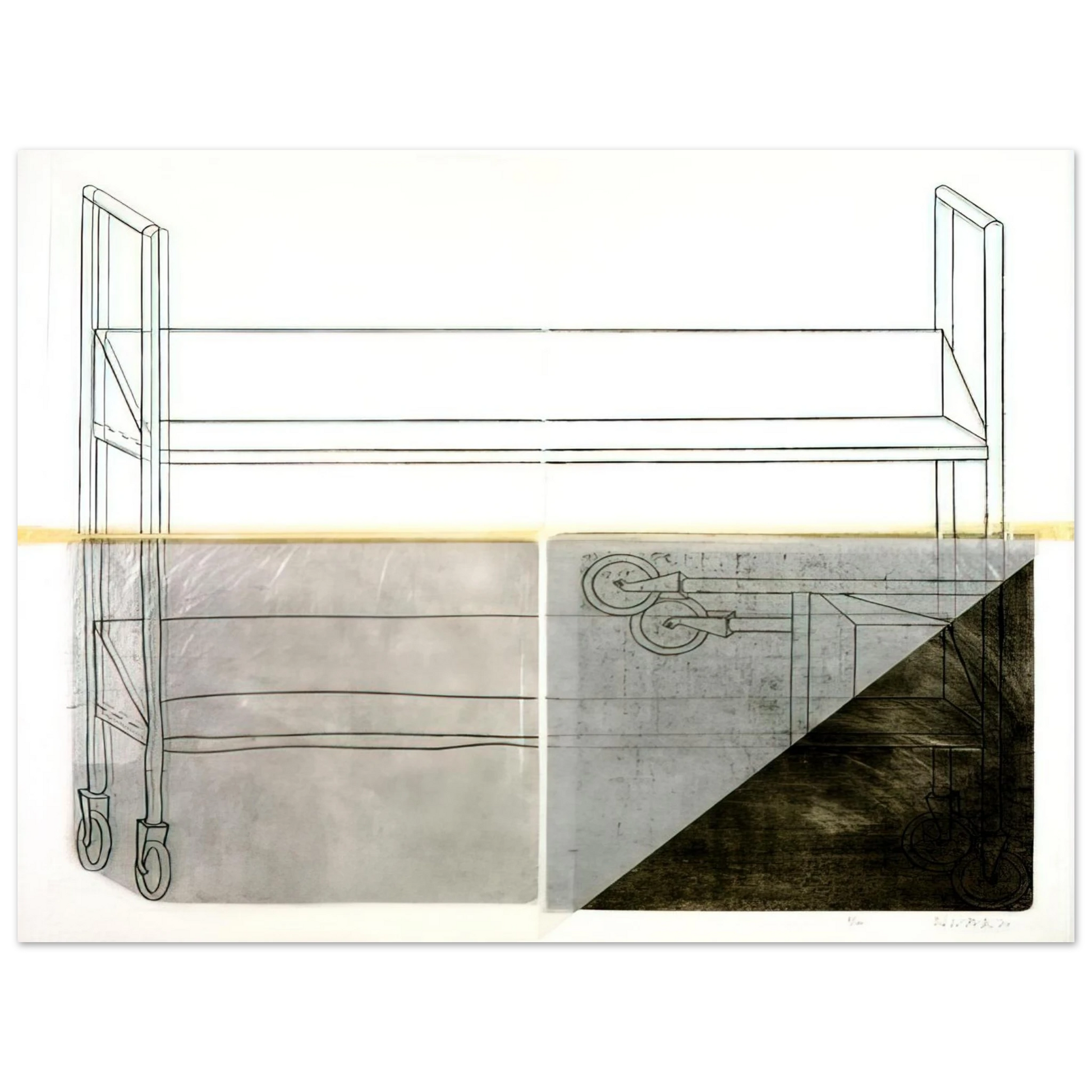 Dieter Roth - Large Trolley - 1972 Fine Art Poster - Default Title