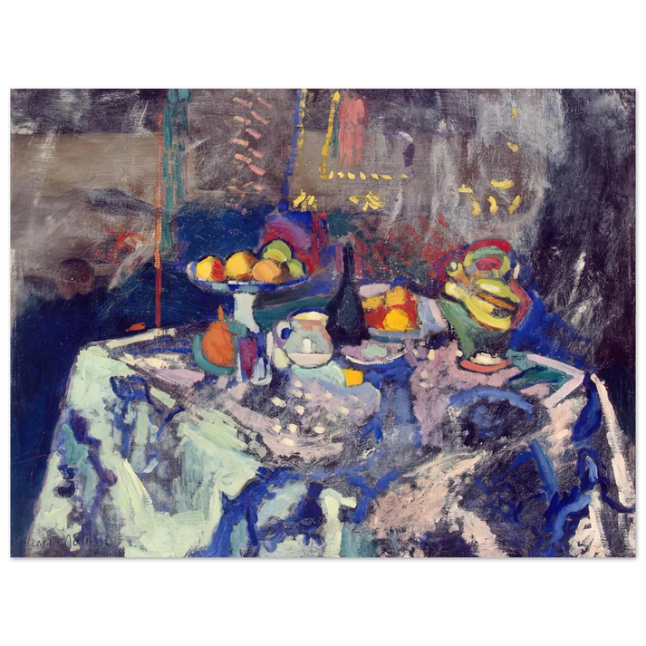 Henri Matisse - VASE BOTTLE AND FRUIT 1906  75x100 cm / 30x40inches Fine Art Poster