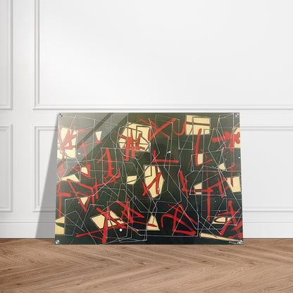 Synapse - 1950 - Jimmy Ernst Acrylic Print - 70x100 cm / 28x40″ inches | Jimmy Ernst Wall Art | Jimmy Ernst Prints