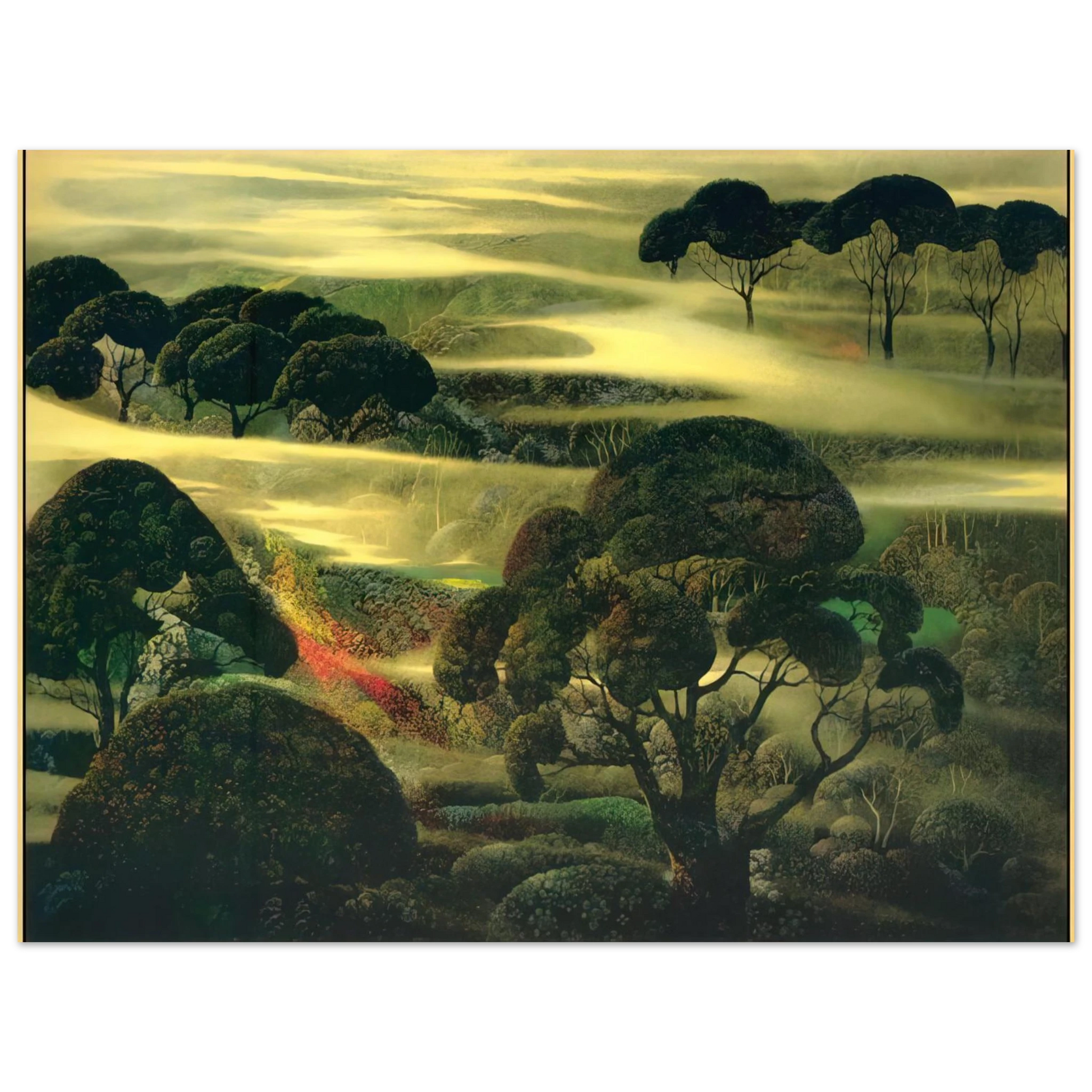Eyvind Earle - Forest in Fog Fine Art Poster - Default Title