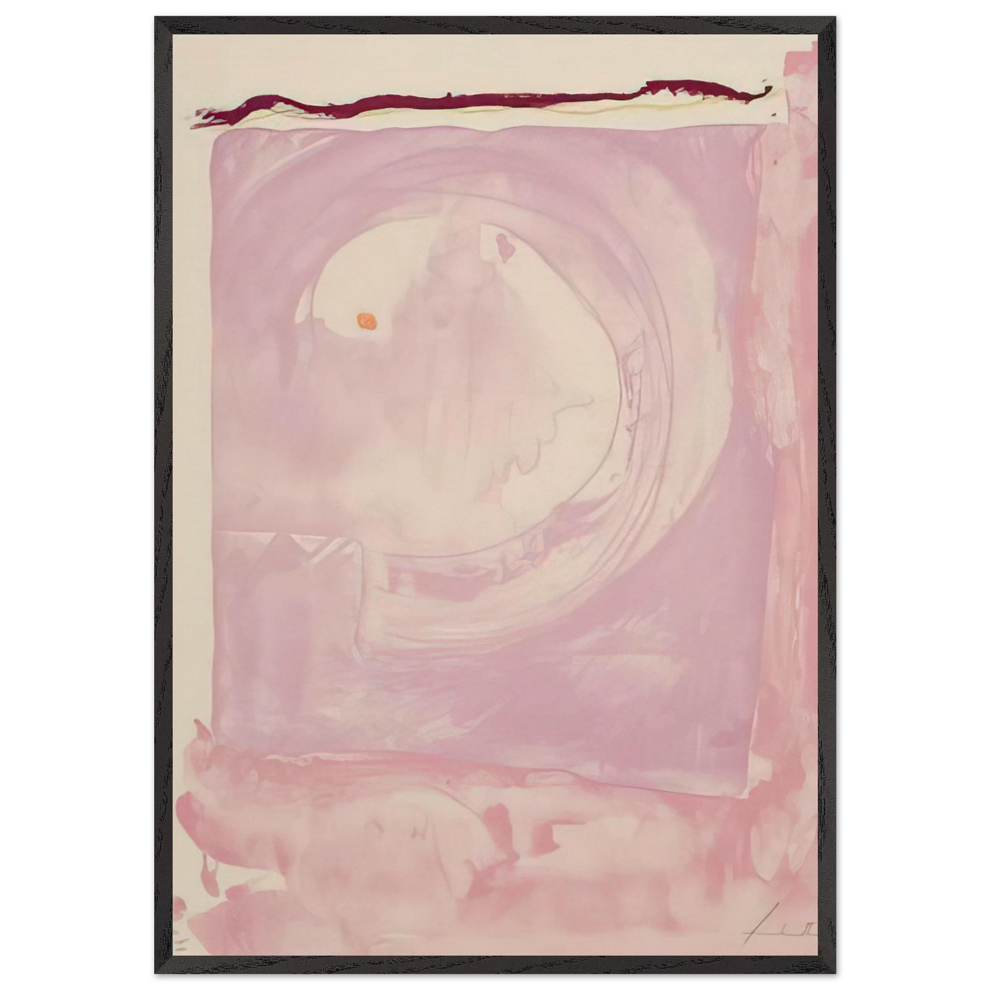 Reflections IX - 1995 - Helen Frankenthaler Framed Art Print – Black Wooden Frame - Default Title - -Framed Art Print