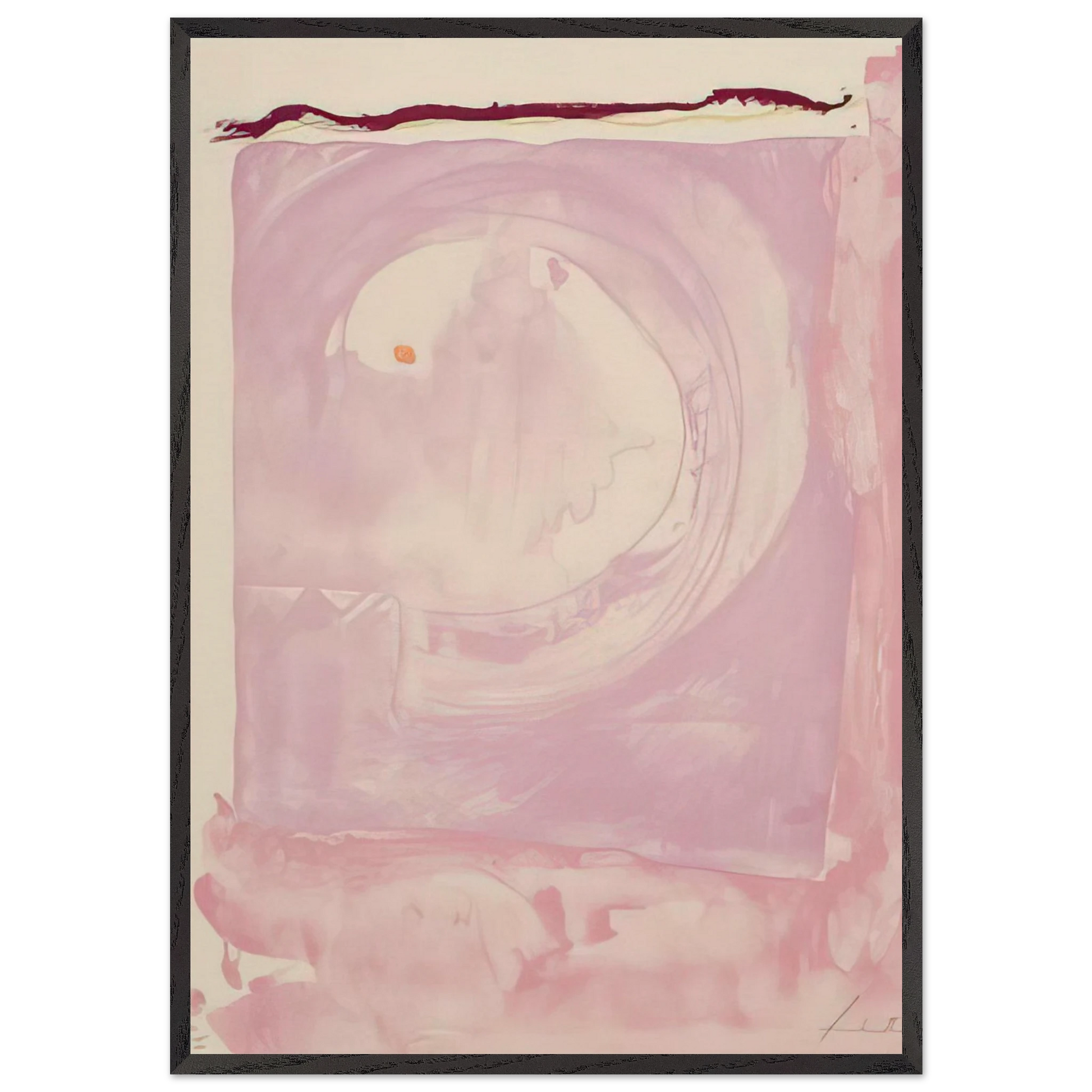 Reflections IX - 1995 - Helen Frankenthaler Framed Art Print – Black Wooden Frame - Default Title - -Framed Art Print