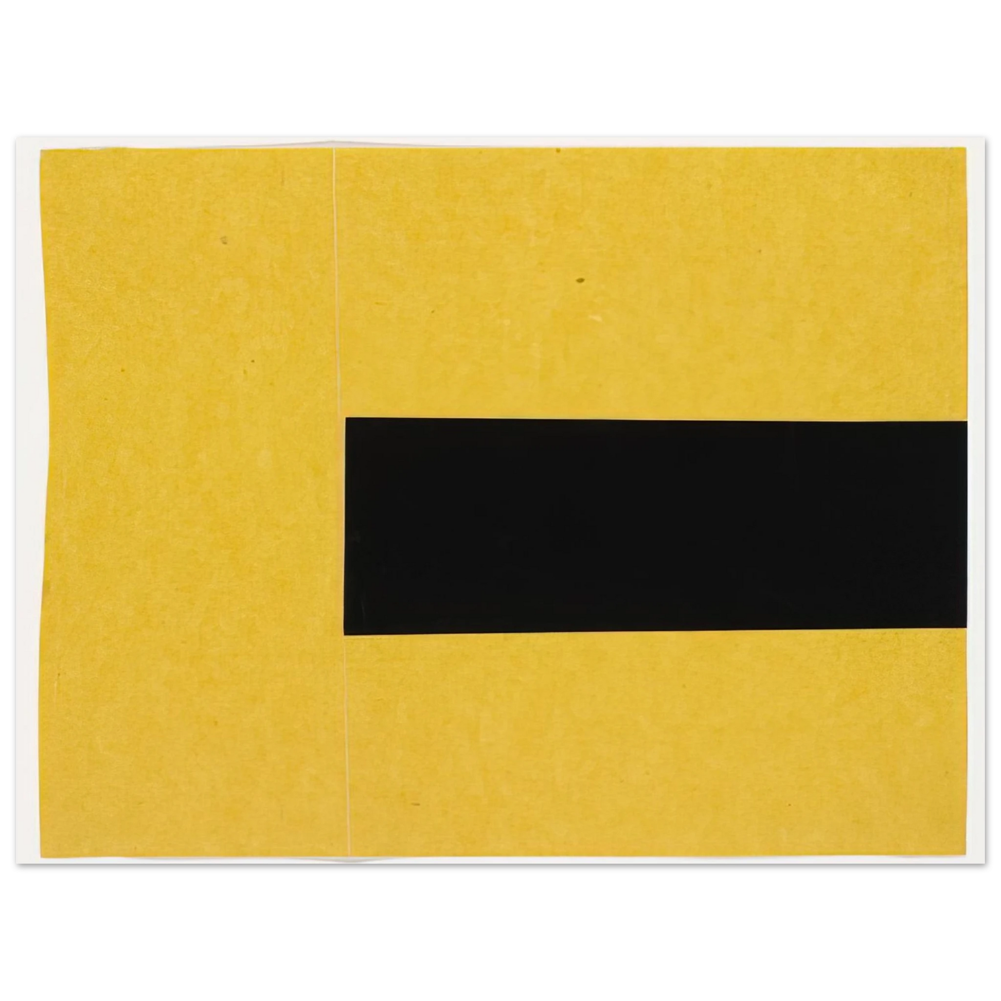 Ellsworth Kelly - Black and Yellow from the series Line Form Color Fine Art Poster - Default Title