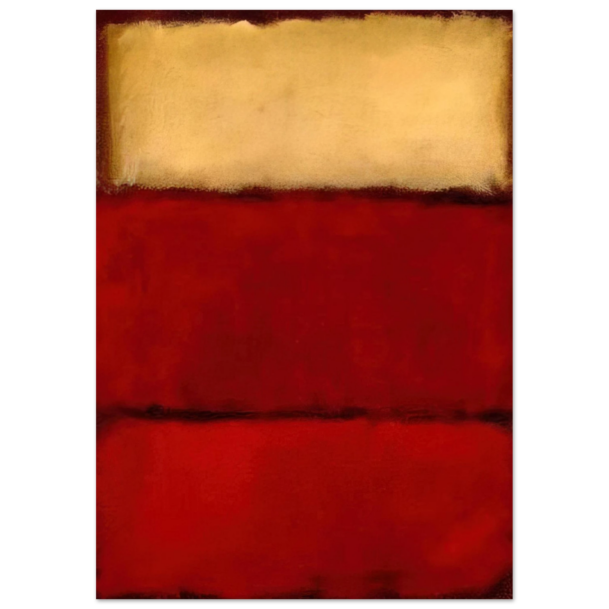 Mark Rothko - Red - 1964 Wall Art - 60x80 cm / 24x32 inches - Premium Wooden Framed Poster With Fine Art Paper - White frame