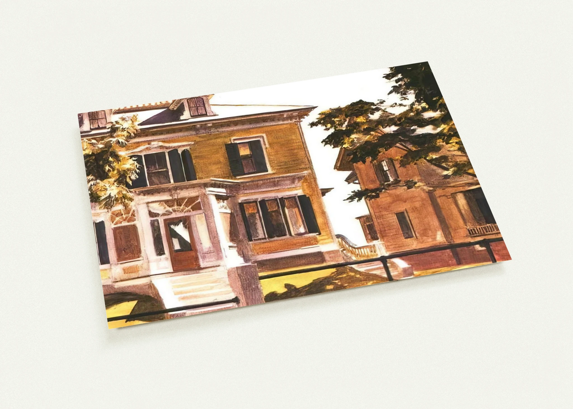 Davis House By Edward Hopper Pack of 10 Post Cards | Edward Hopper Post Cards | A6 (10.5 x 14.8 cm) - 4.1 x 5.8 inches