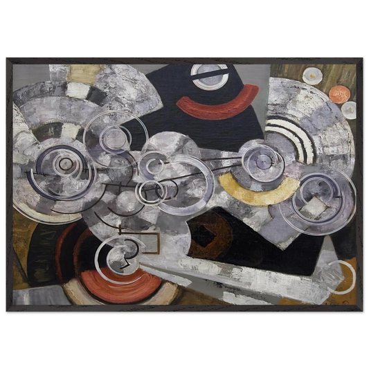 Fanny Machine - The machinery - Frantisek Kupka Framed Art Print – Black Wooden Frame - Default Title - -Framed Art Print