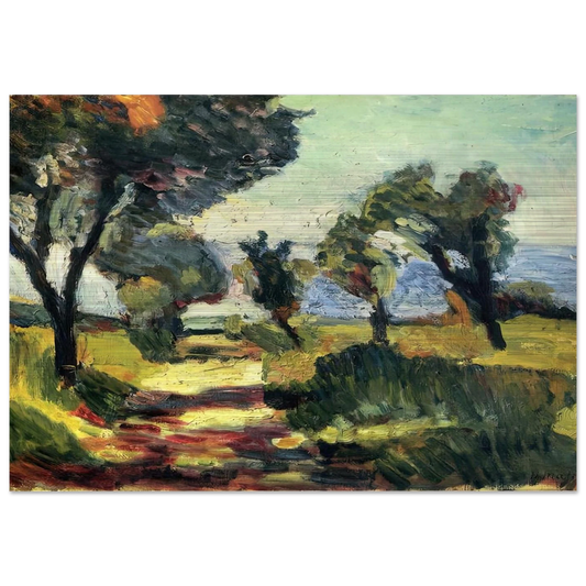 OLIVE TREES 1898 - Henri Matisse Brushed Aluminum Print - 70x100 cm / 28x40 inches | Henri Matisse Aluminum Print | Henri Matisse Prints