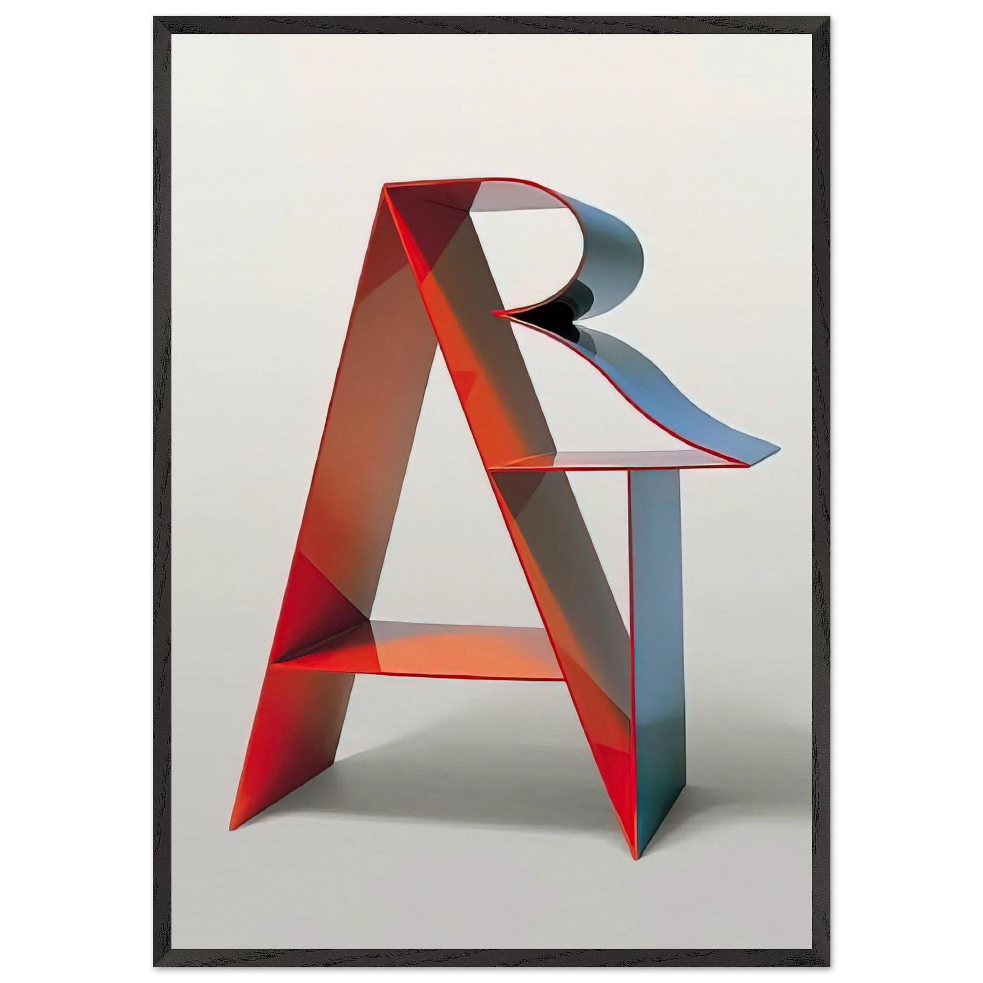 Art N1 - Robert Indiana Framed Art Print – Black Wooden Frame - Default Title - -Framed Art Print