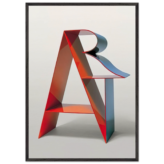 Art N1 - Robert Indiana Framed Art Print – Black Wooden Frame - Default Title - -Framed Art Print