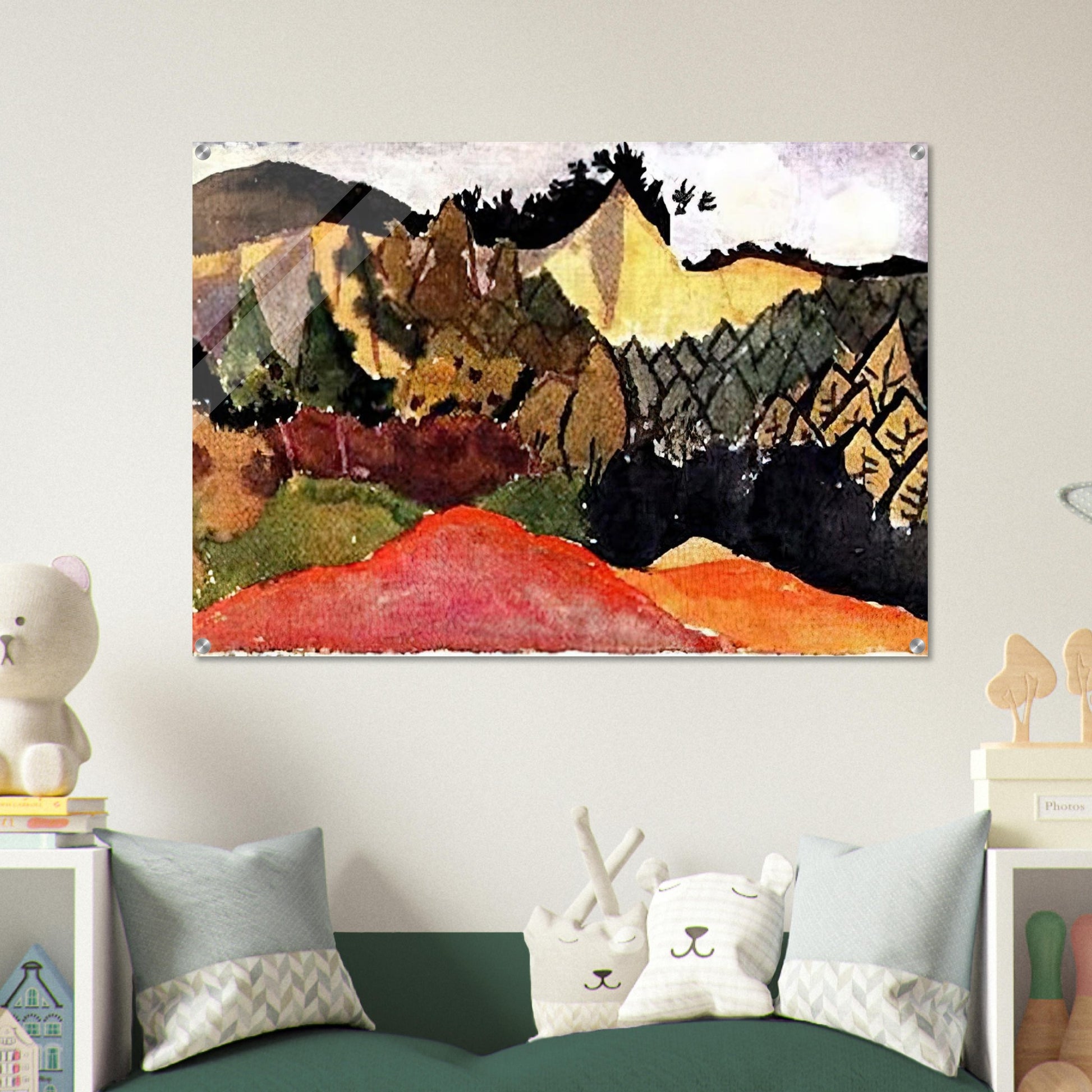 IN THE QUARRY - Paul Klee Acrylic Print - 70x100 cm / 28x40″ inches | Paul Klee Wall Art | Paul Klee Prints