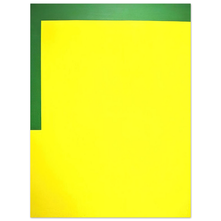 Carmen Herrera - More yellow, less green - 1989  75x100 cm / 30x40inches Fine Art Poster