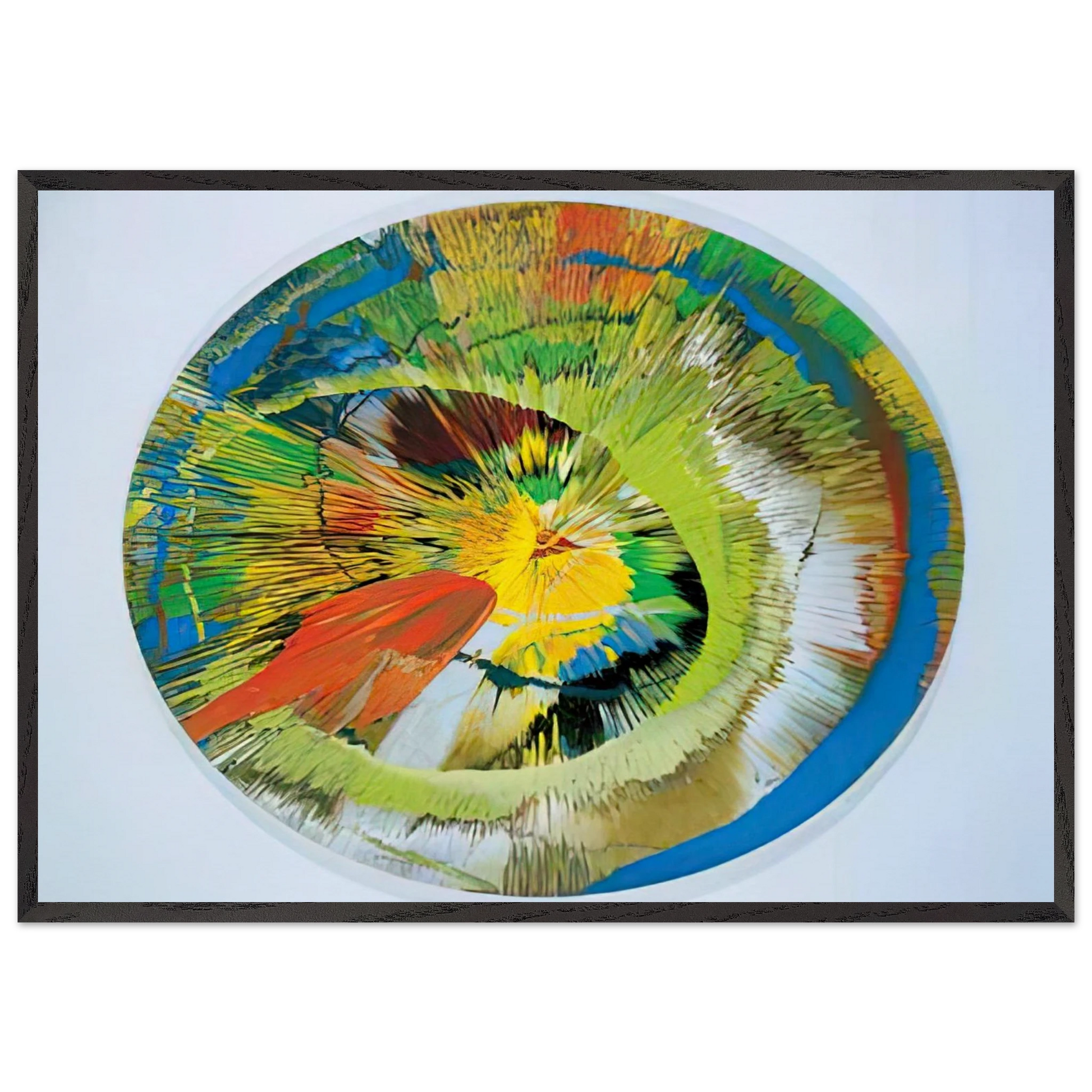 BEAUTIFUL REVOLVING SPHINCTER - Damien Hirst Framed Art Print – Black Wooden Frame - Default Title - -Framed Art Print