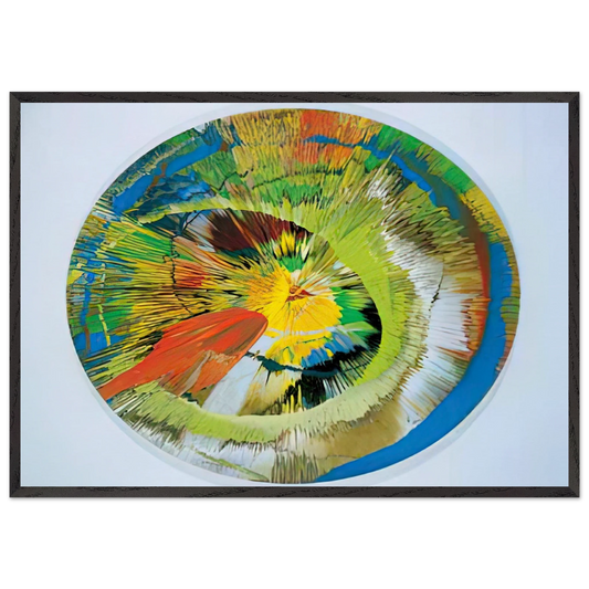 BEAUTIFUL REVOLVING SPHINCTER - Damien Hirst Framed Art Print – Black Wooden Frame - Default Title - -Framed Art Print