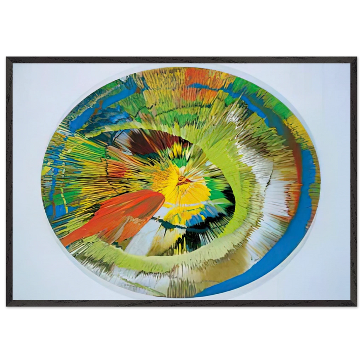 BEAUTIFUL REVOLVING SPHINCTER - Damien Hirst 70x100 cm / 28x40 inches Framed Art Print – Black Wooden Frame