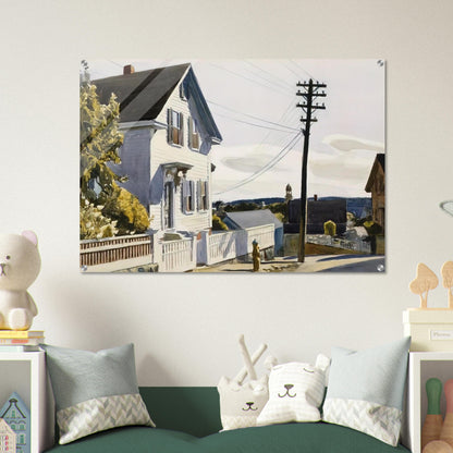 Adam s House - Edward Hopper Acrylic Print - 70x100 cm / 28x40″ inches | Edward Hopper Wall Art | Edward Hopper Prints