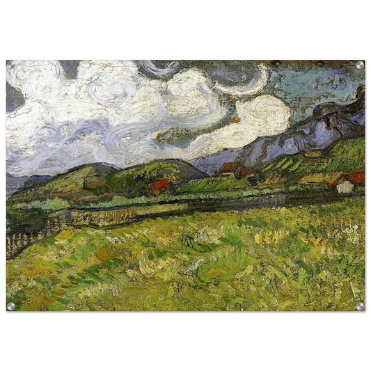 Wheat Field behind Saint-Paul Hospital with a Reaper - Vincent van Gogh Acrylic Print - 70x100 cm / 28x40″ inches
