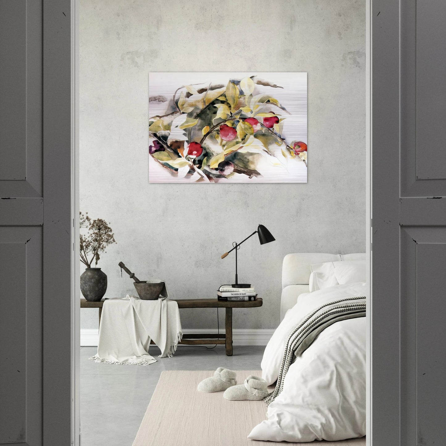 Plums - 1925 - Charles Demuth Brushed Aluminum Print - 70x100 cm / 28x40 inches | Charles Demuth Aluminum Print | Charles Demuth Prints