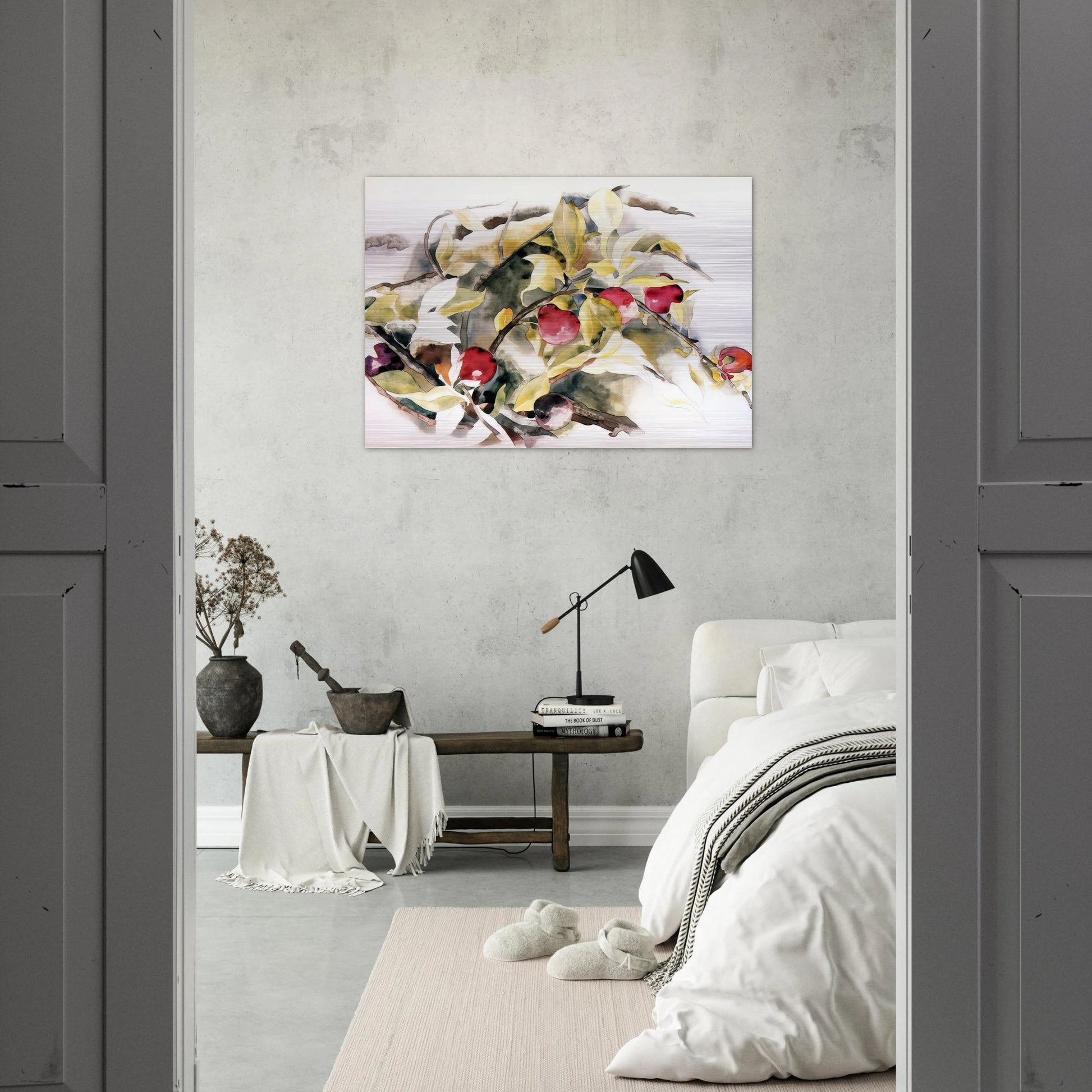 Plums - 1925 - Charles Demuth Brushed Aluminum Print - 70x100 cm / 28x40 inches | Charles Demuth Aluminum Print | Charles Demuth Prints