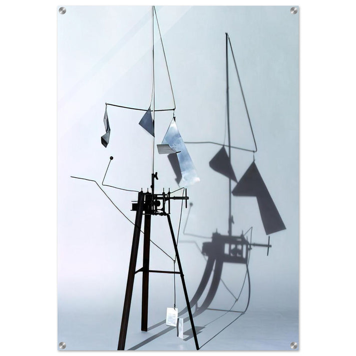 Useless Machine Arrhythmic Carousel - 1953 - Bruno Munari Acrylic Print - 70x100 cm / 28x40″ inches | Bruno Munari Wall Art | Bruno Munari Prints