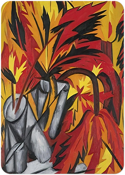 Flowers - 1912 By Natalia Goncharova Pack of 10 Post Cards | Natalia Goncharova Post Cards | A6 (10.5 x 14.8 cm) - 4.1 x 5.8 inches