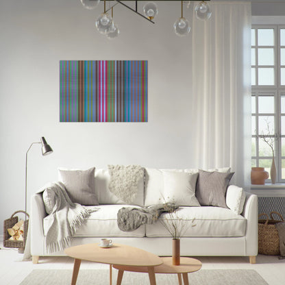 Bulletproof - 1969 - Gene Davis Brushed Aluminum Print - 70x100 cm / 28x40 inches | Gene Davis Aluminum Print | Gene Davis Prints