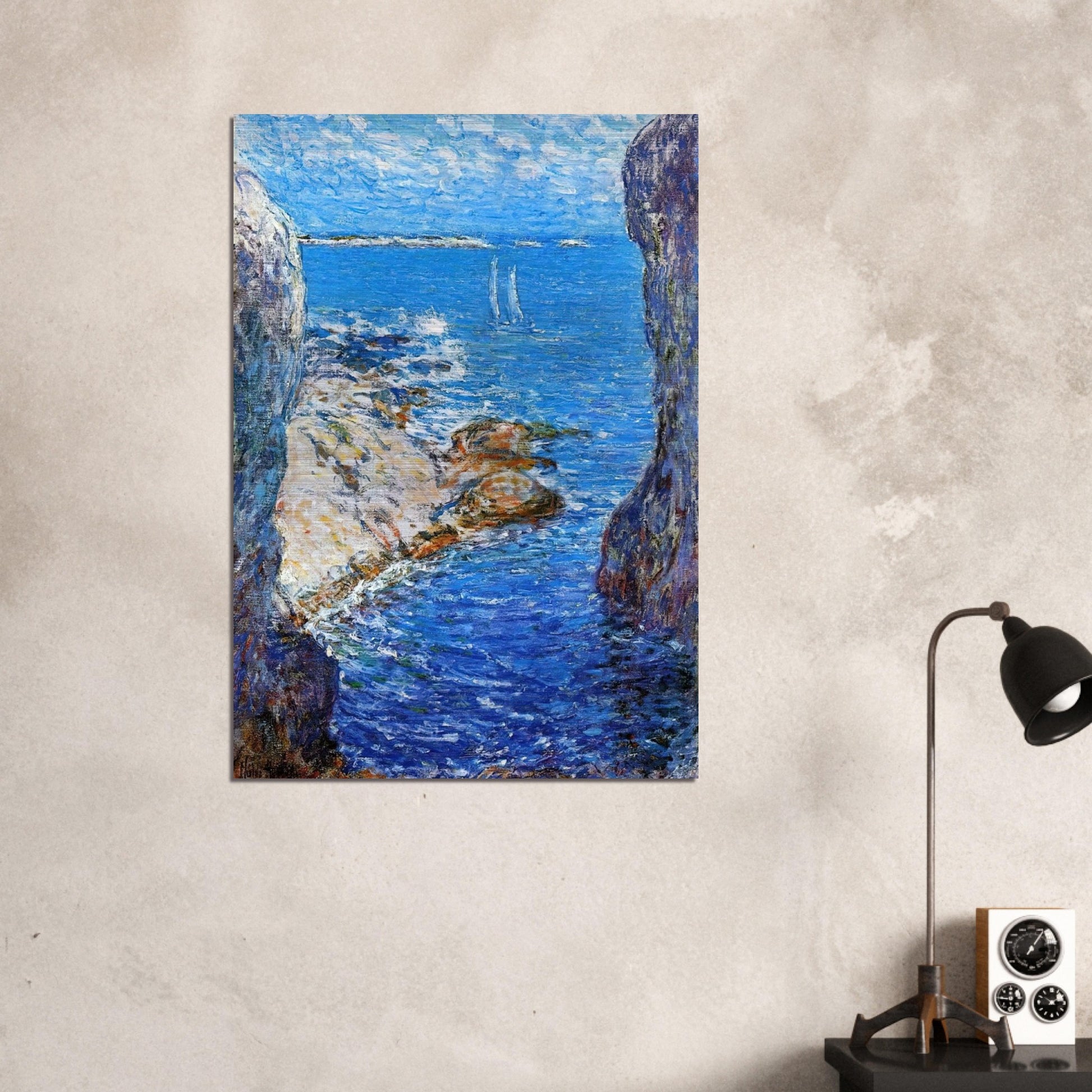 An Isles of Shoals Day - Childe Hassam Brushed Aluminum Print - 70x100 cm / 28x40 inches | Childe Hassam Aluminum Print | Childe Hassam Prints