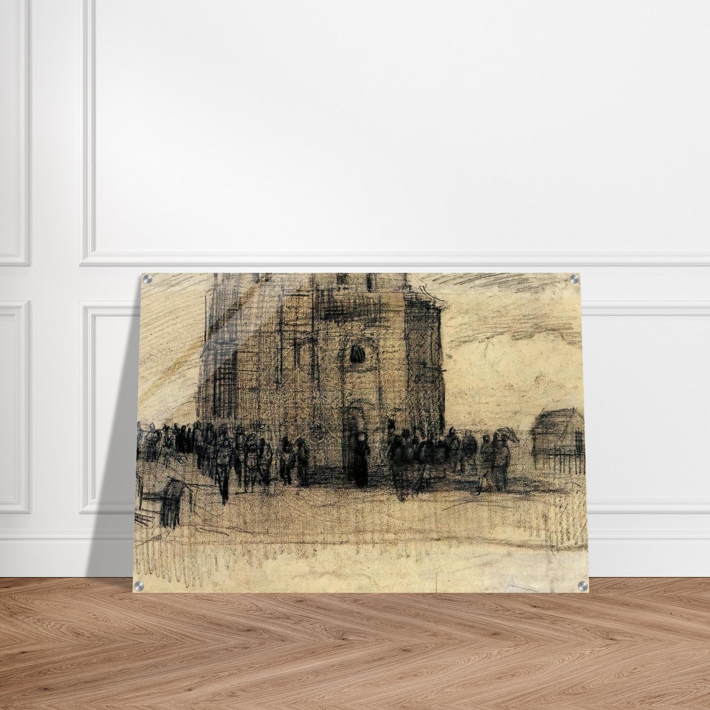 Sale of Building Scrap - Vincent van Gogh Acrylic Print - 70x100 cm / 28x40″ inches