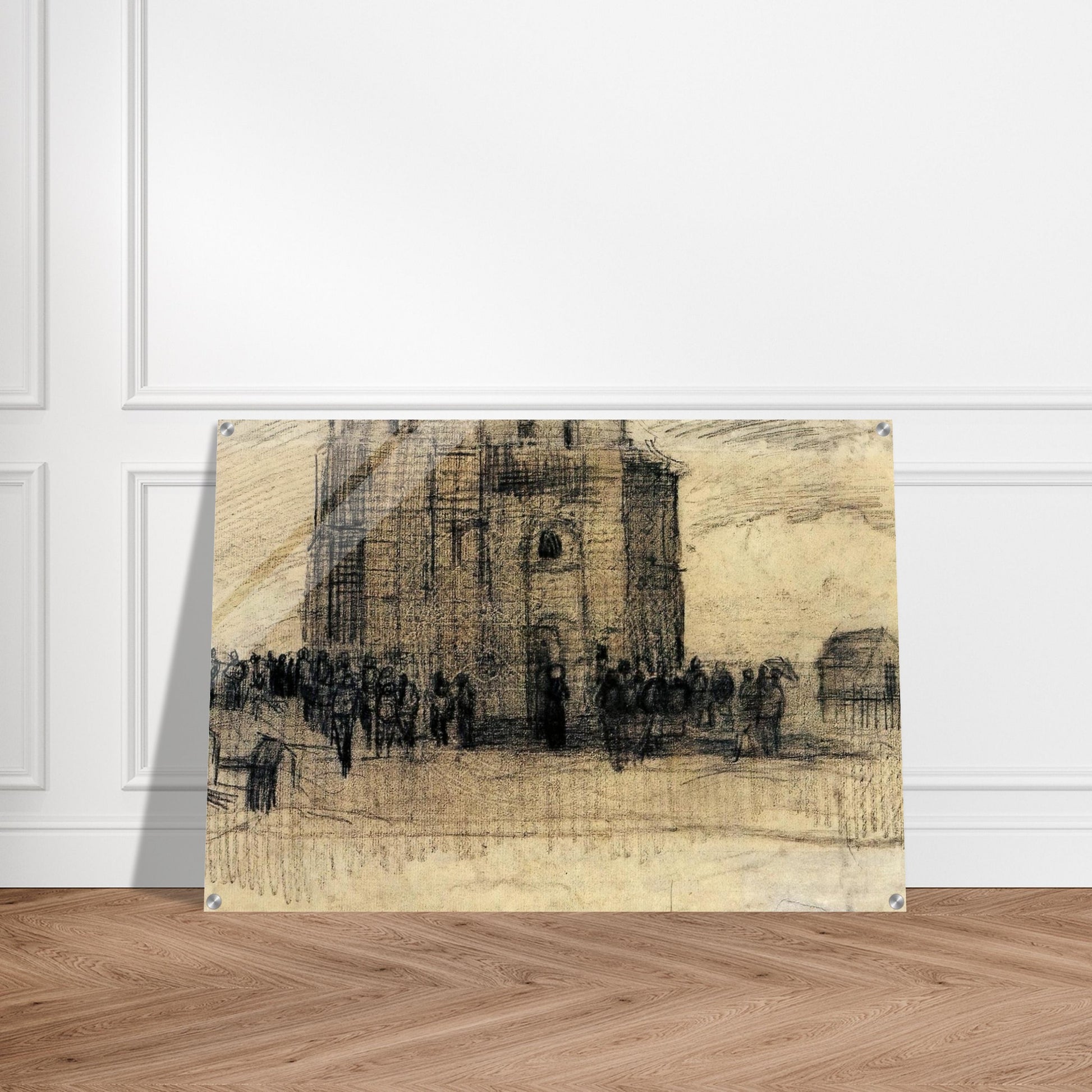 Sale of Building Scrap - Vincent van Gogh Acrylic Print - 70x100 cm / 28x40″ inches