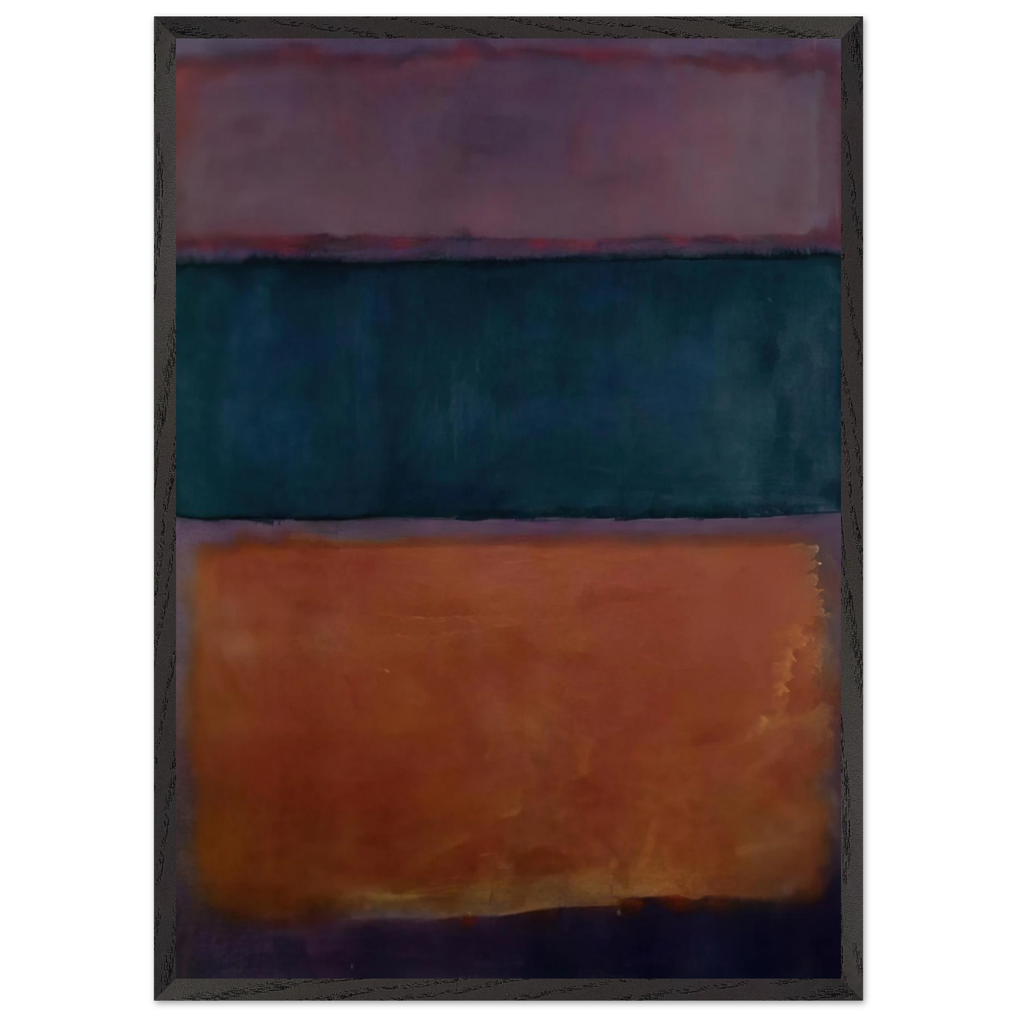 Helen Frankenthaler - Untitled - 1963 Wall art - 45x60 cm / 18x24 inches - Premium Wooden Framed Poster With Fine Art Paper - Wood frame