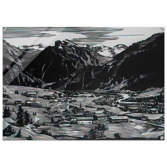 Hinterstein - Expressionism - Konrad Zuse Acrylic Print - 70x100 cm / 28x40″ inches | Konrad Zuse Wall Art | Konrad Zuse Prints